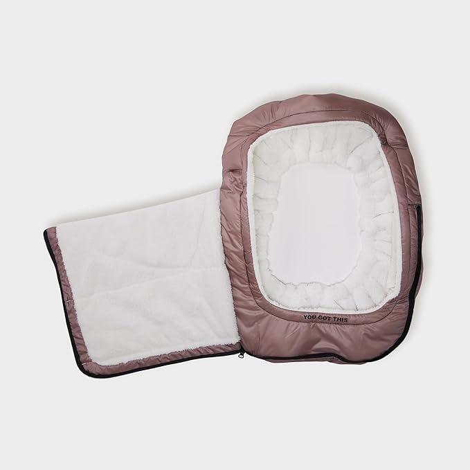 Allyson Felix + GoldBug Deluxe Car Seat Cover for Infants & Babies - Dusty Rose