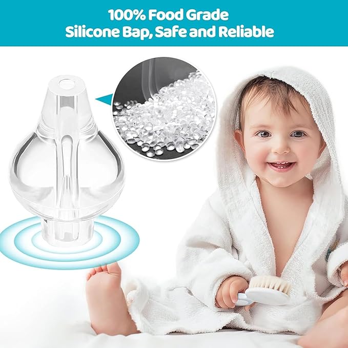 Silicone Baby Nasal Aspirator,Syringe Nasal Irrigator,10ml Nasal Irrigator Portable Infant Nose Cleaner Nose Aspirator with Cleanable (Transparent with Storage Box ﻿)