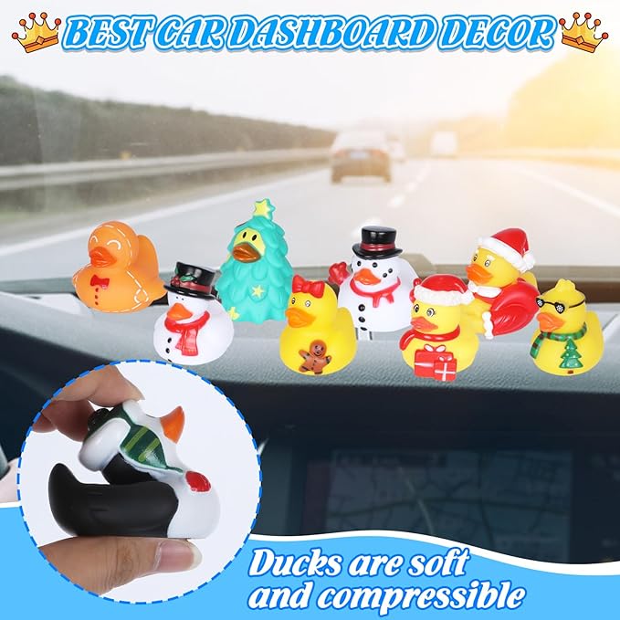 24 Pcs Mini Rubber Ducks in Bulk - Perfect for Cruise Ship Hiding, Birthday Party Decorations, and Cute Bath Toys for Kids