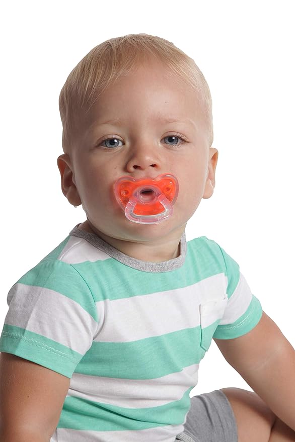 Sweetie Silicone Pacifier Refuser Soother 2 Count (Orange)