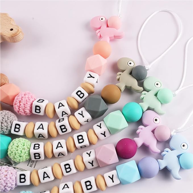 Personalized Pacifier Clip Customized Pacifier Clip with Custom Name Custom Pacifier Clip Holder with Name