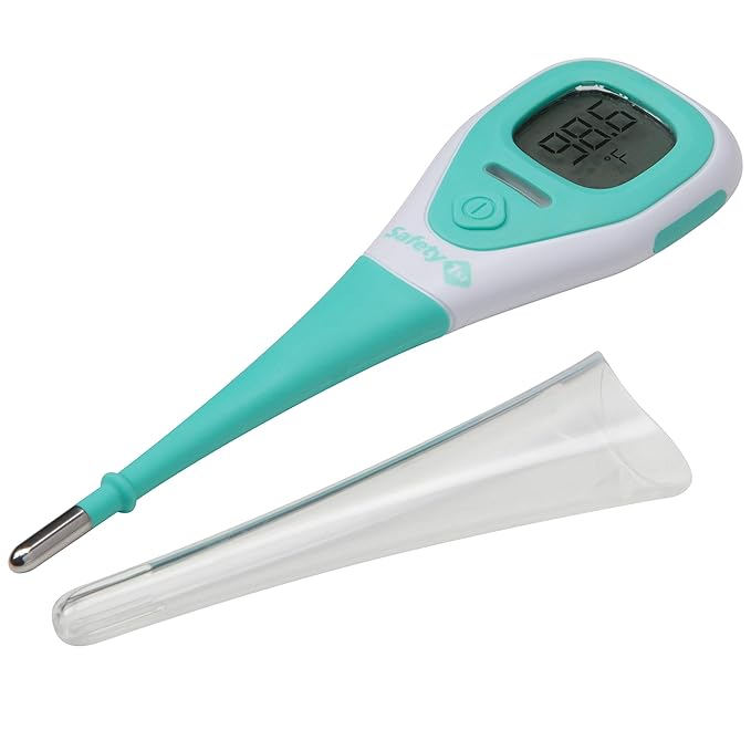 Safety 1st 3-in-1 Thermometer Bundle with Rapid Read & Analog Nursery Thermometers, Aqua