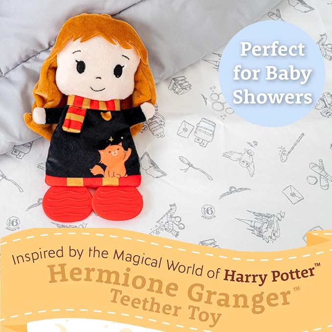 Kids Preferred Harry Potter Hermoine Security Blanket Lovey Teether Toys for Newborn Baby Boys and Girls 10 inches