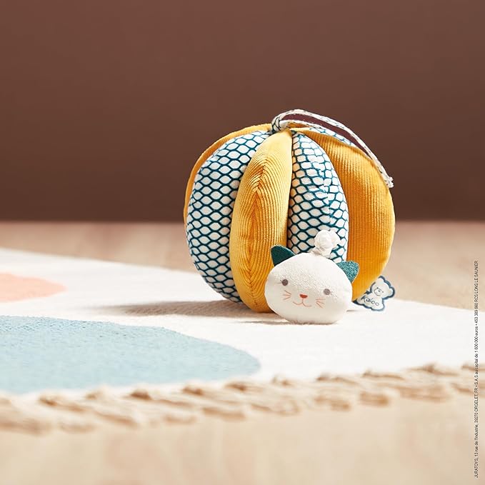 Kaloo - Stimuli - My First Gripping Ball with Vibrating Function - Washable Fabric - 0 Months + - K971601