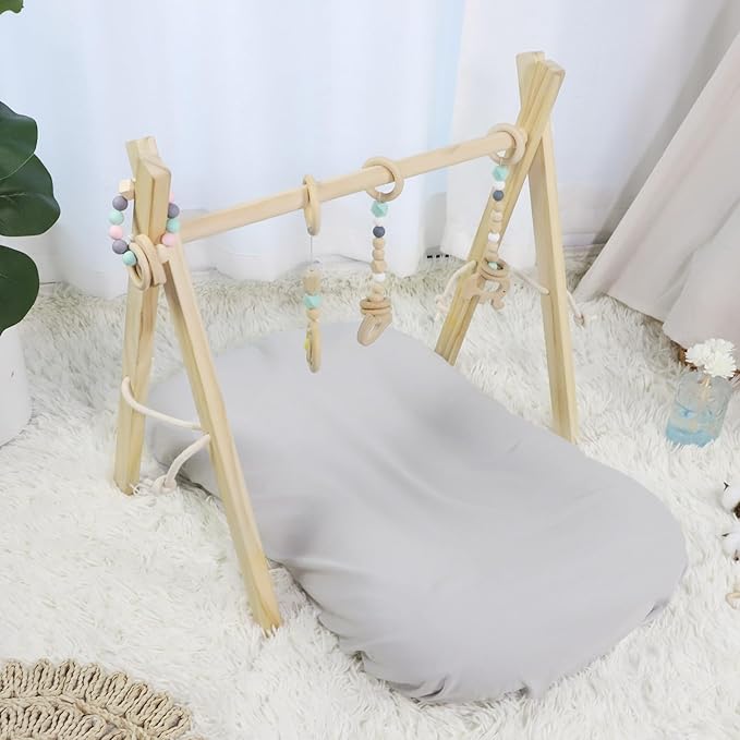 SWESEN Baby Lounger Cover, Ultra Breathable Newborn Lounger Cover, Cotton Linen Lounger Slipcover for Baby Girls and Boys, Covers Only, Grey