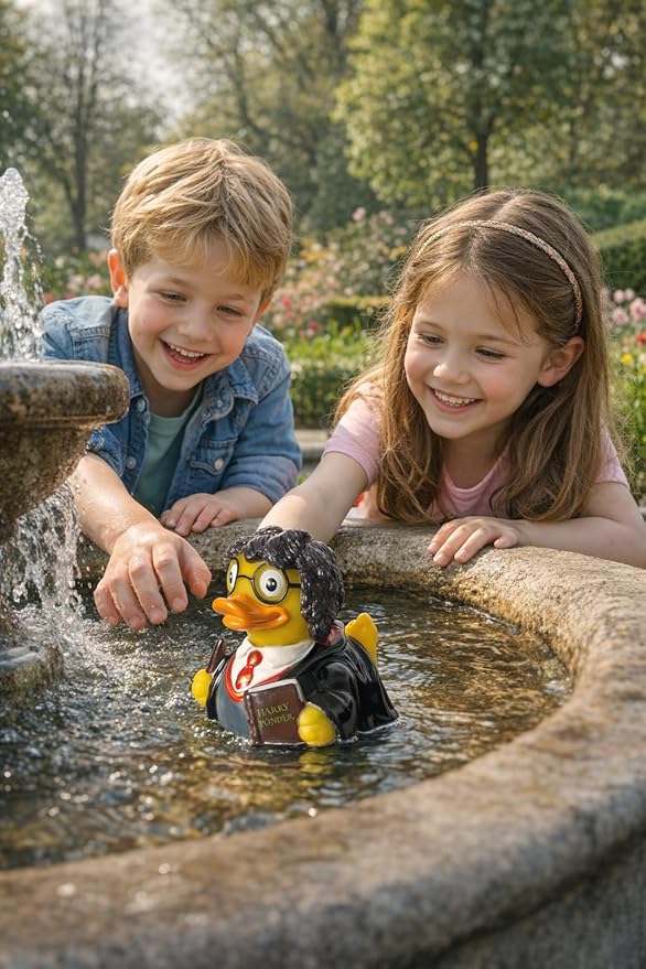 CelebriDucks - Harry Ponder - and The Ducky Shallows - Floating Rubber Ducks - Collectible Bath Toy Gift for Kids & Adults of All Ages