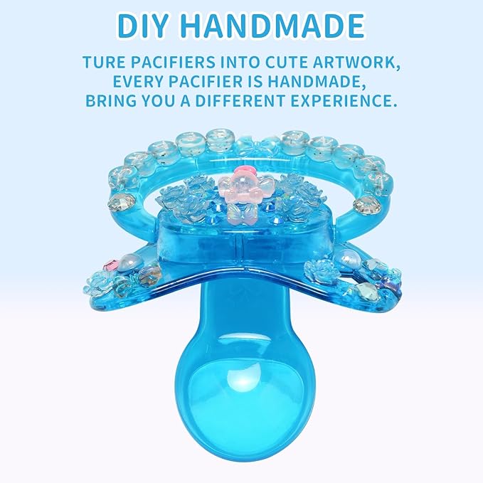 CutiePlusU Adult Sized Pacifier Dummy Crystal DIY Handmade