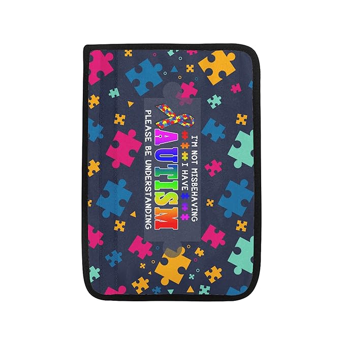I am Not Misbehaving Seat Belt Cover Special Need Autistic Car Seat Belt Covers for Kid Children Autsim Awareness Medical Alert Seat Belt Cover