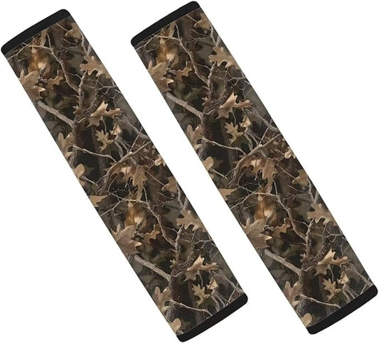AFPANQZ Seat Belt Cover for Women Adults 2 Packs Comfortable Driving Shoulder Protectors Branch Pattern Car Safety Seatbelt Pads Soft Comfort Cushion Car Seats Accessories Decor