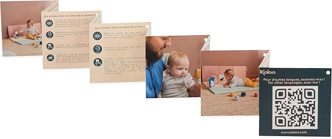 Kaloo - Stimuli - My Sensorial Mirror - Soft Multi Textured Toy for Babies - Early Developments - Polyester - from Birth - K227001.