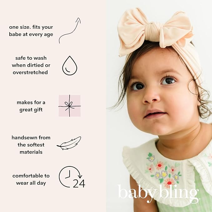 Baby Bling 2PK FAB-BOW-LOUS®: thistle + white shabby dot