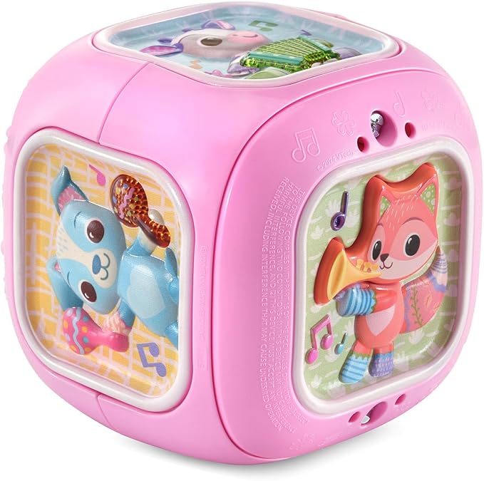 VTech Baby Busy Learners Music Activity Cube, Pink
