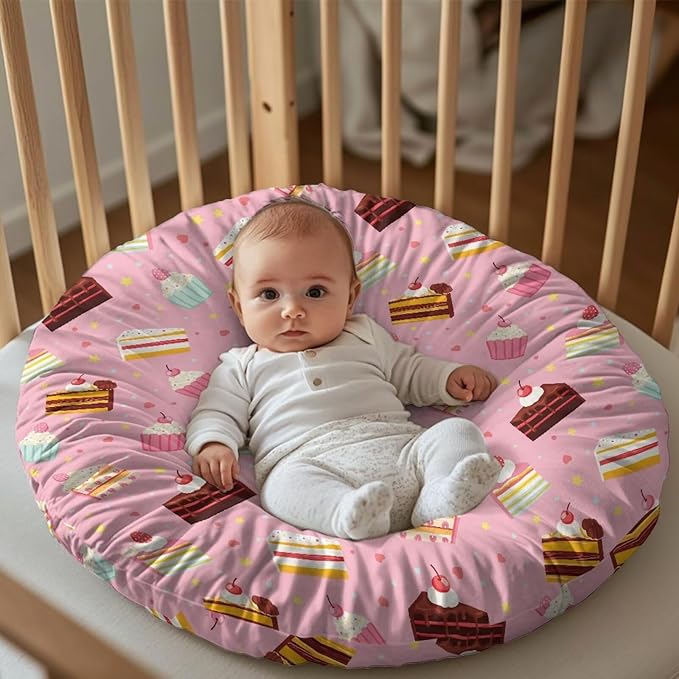 Cake Newborn Lounger Cover Removable Protector Cover for Infant Lounger Pillow, Soft Snug Fitted Baby Lounger Slipcover Easy to Use and Dustptoof