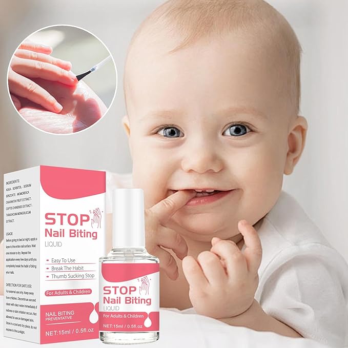 Nail Biting Stopper - 15ml Biting Polish, Bitter Tasting Nail Protection Solution for Kids & Adults