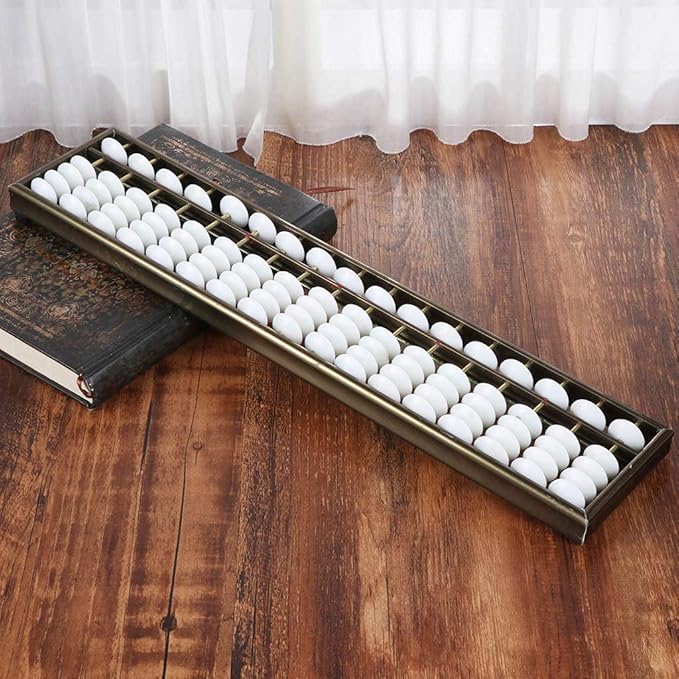 17 Digits Rods Soroban Standard Abacus Chinese Japanese Calculator Counting Tool Abacus for Kids Math 3rd Grade, As Described