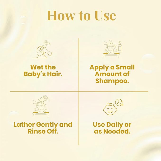 Baby Shampoo, 100ml, Infused with 10 Ayurvedic Natural Herbs, Paraben-Free, Chemical-Free, Gentle & Nourishing for Newborns & Kids