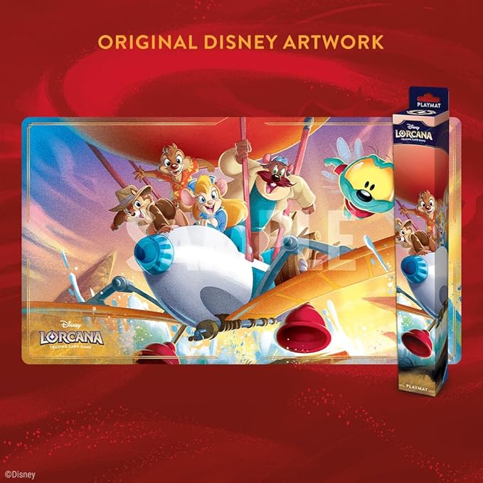 Ravensburger Disney Lorcana TCG Playmat Featuring Rescue Ranger Away | Protects Cards | Versatile Game, Desk, or Mouse Pad | Durable Non-Slip Surface | Suitable for Ages 8+