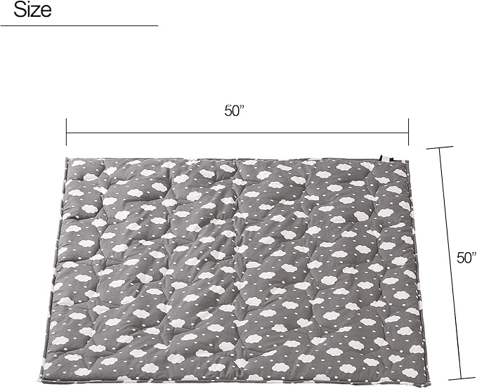 NapCure Non-Slip Baby Crawling Playmat 50”×50”
