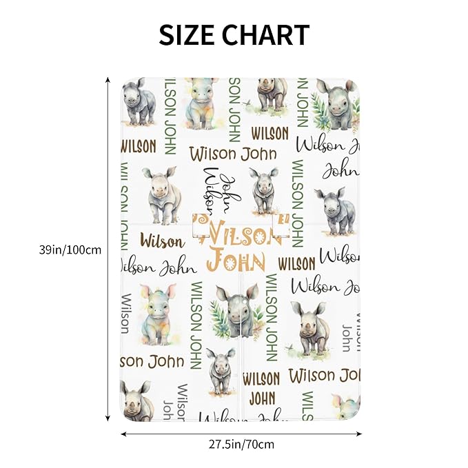 Personalized Winter Car Seat Covers for Babies with Name Rhinoceros Minky Baby Car Seat Cover for Boys Girls Custom Infant Carseat Covers Baby Blanket Nursing Cover Breastfeeding Scarf