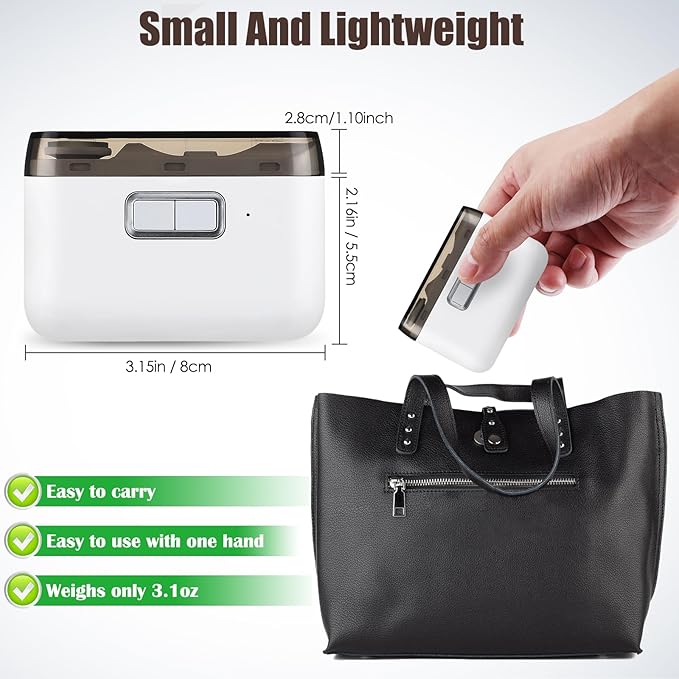 Automatic Nail Clipper with Nail File, Electric Baby Nail Clippers with Light, Rechargeable Nail Clippers with Catcher, Electric Nail File for Baby, Kids, Seniors, Caregivers