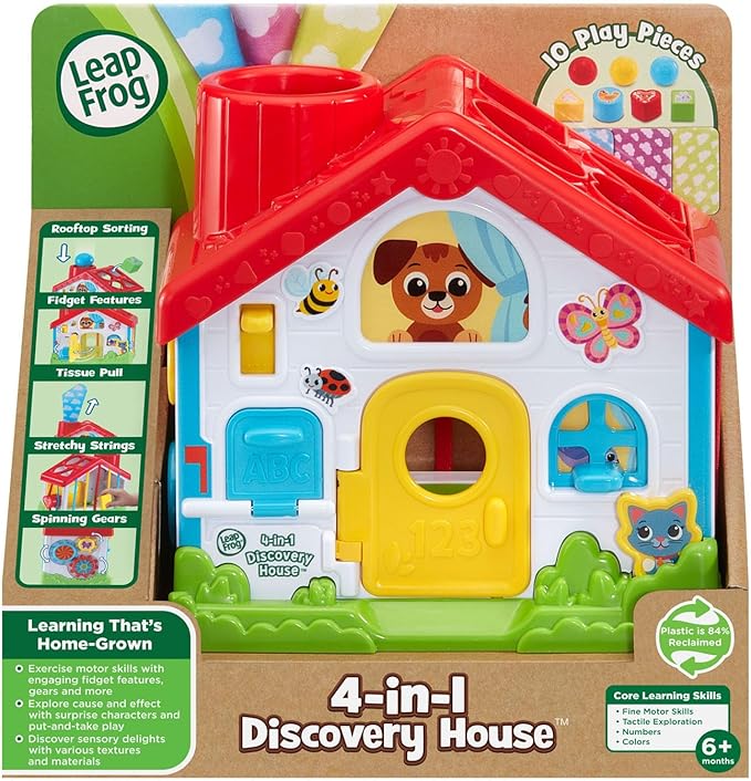 LeapFrog 4-in-1 Discovery House, Hands-On Infant Busy Toy