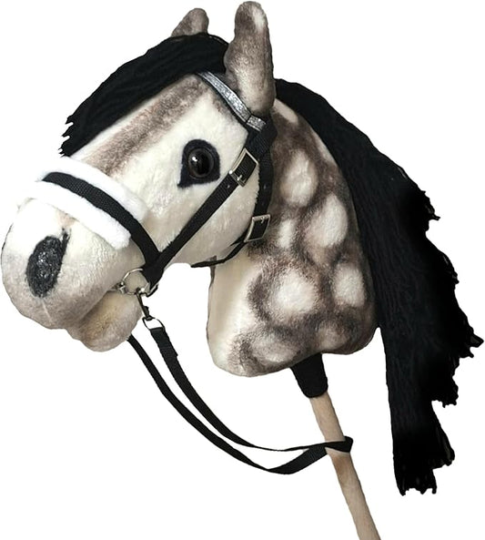 Dapple Hobby Horse on a Stick Horse for Children Toy Horse on Stick