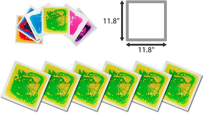 Art3d 2-Pack Non-Toxic Children Play & Exercise Mat - Puzzle Play Mat for Kids, Toddlers or Baby, 11.8" x 11.8" Green-Yellow