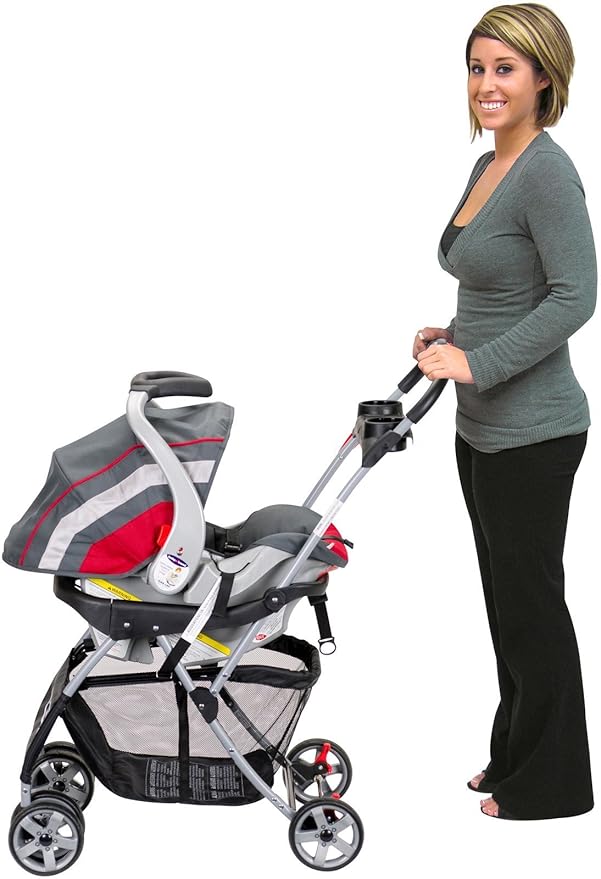 Baby Trend Secure-Lift 35 Infant Car Seat and Snap N Go EX Foldable Universal Infant Carrier with Storage and Cup Holders
