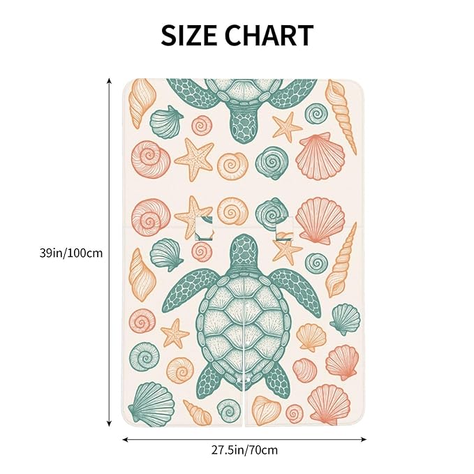 KiuLoam Sea Turtles Starfish Seashells Baby Car Seat Canopy, Nursing Cover for Mom Breastfeeding Scarf, Infant Car Seat Cover/Multiuse Baby Stroller Covers for Babies Boys Girls