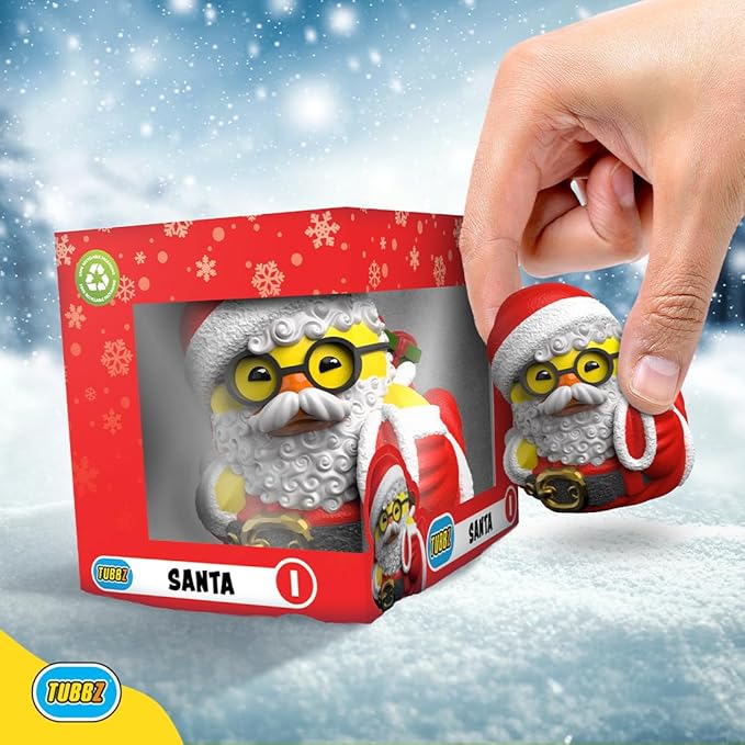 TUBBZ Mini Edition Santa Collectible Vinyl Rubber Duck Figure - Official Numskull Merchandise, Toys & Collectibles