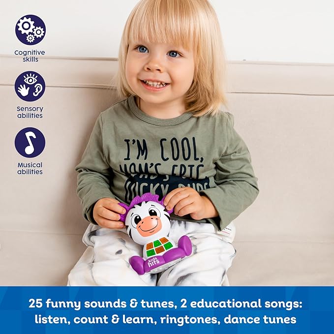 Kids Hits Babykins Moose Interactive Toy: Spark Joy and Learning for Kids 2 Years and Up - Bright Lights, Playful Tunes, and Educational Fun! (Multicolor)