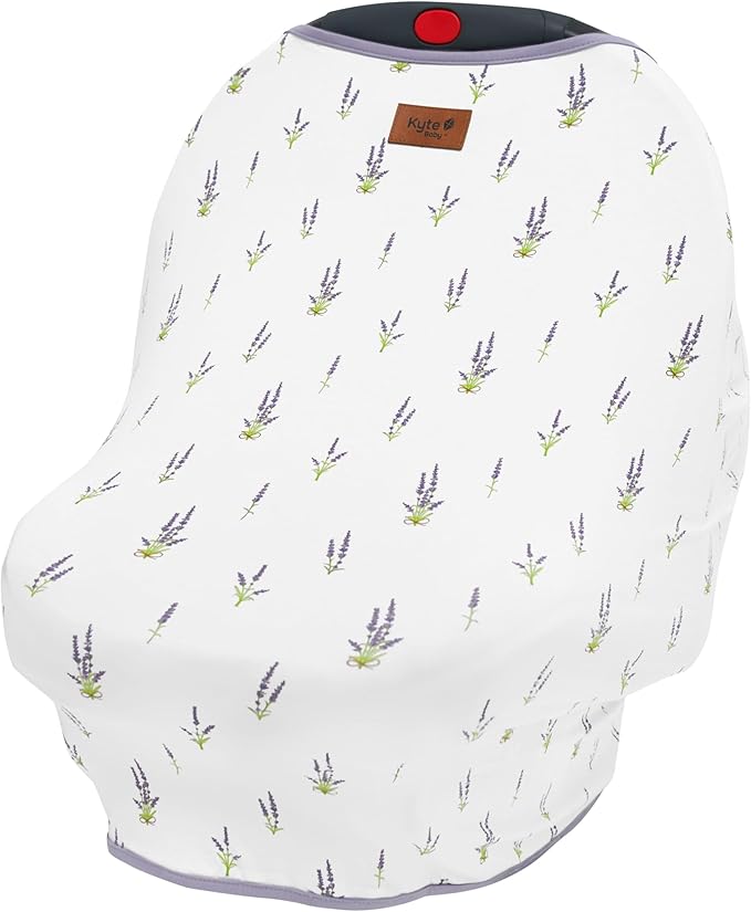 KYTE BABY Unisex Rayon Made from Bamboo Car Seat Cover, Lavender