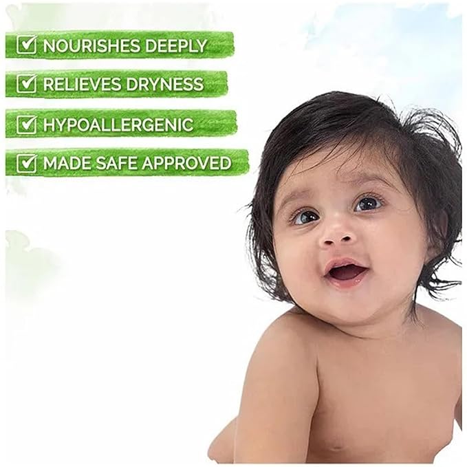 Mamaearth Daily Moisturizing Baby Body Lotion | Skin Nourishment with Shea Butter & Jojoba Oil | Gentle Formula for Delicate Skin of Babies | 13.53 Fl Oz (400ml)