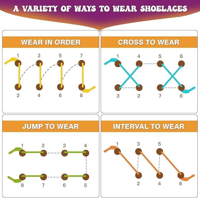 LUOZZY 10 Sets Shoe Trying Practice for Kids Shoelace Threading Teaching Toys Learn to Tie Shoelaces Toy Fine Motor Skills Toy Threading Game for Kids, Random Color
