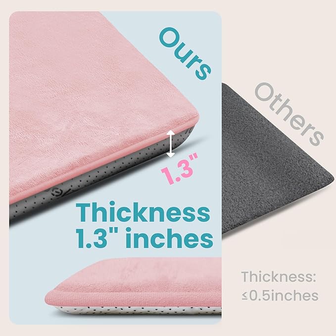 Huloo Sleep Baby Play Mat for Floor,50"×65" Playpen Mat for Toddler,Infant,Kids,1.3" Thick Elasti Foam Non-Slip Nursery Rug,Water Repellent Soft Padded Floor Mats for Tummy Time,Crawling(Pink)