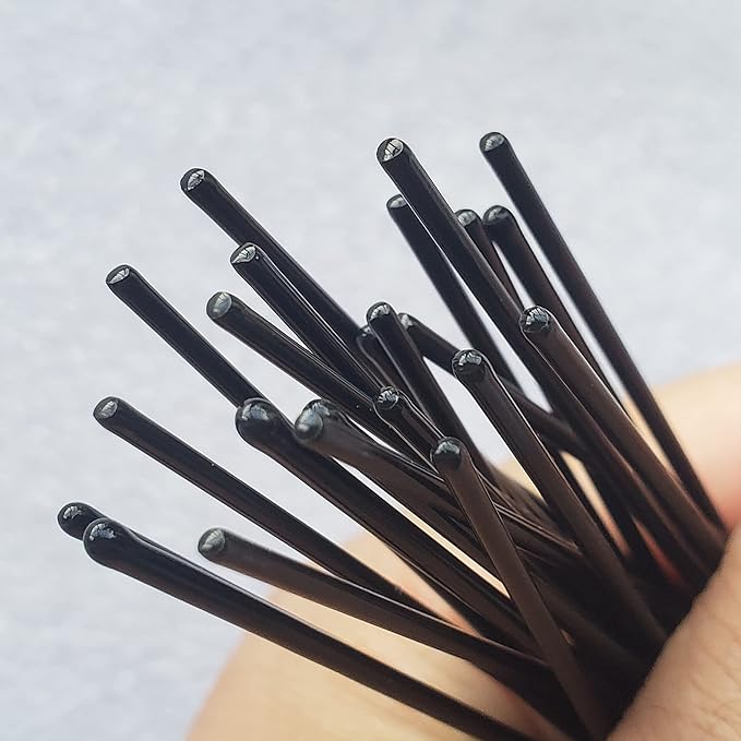 Hairpins for Bun ROCST Bobby Pins Clips for Ballet Woman girl Hairdressing salon (2 inch, Brown12pcs) (Black, 3 inch (Pack of 24))