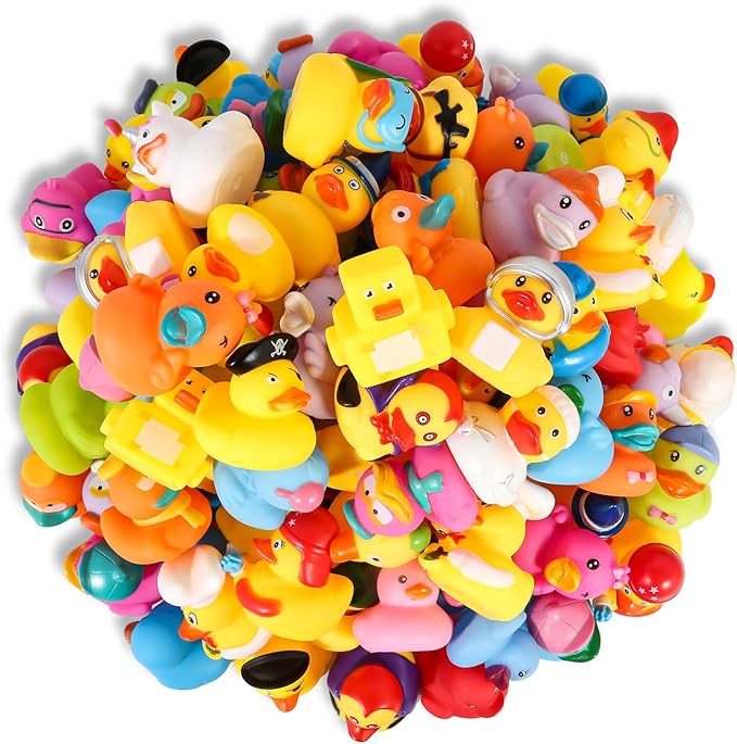 Audaisyly Rubber Ducks Bath Toy for Kids, Assortment Duckies for Jeep Ducking Pool Floater Ducky Bathtub Beach Toys, Party Favors Birthday