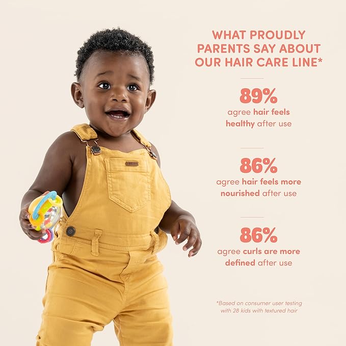 PROUDLY Defining Detangler & Refresher by Gabrielle Union & Dwyane Wade, Black & Brown Babies Coils, Curls & Waves, Detangling & Conditioning Spray, Sweet Vanilla, 6 oz