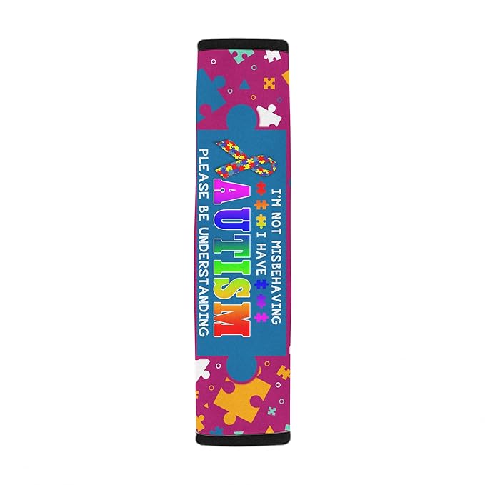I Have Autism Awareness Seat Belt Covers Autistic Car Seat Belt Cover Medical Alert Seat Belt Cover Special Need Seatbelt Cover 6