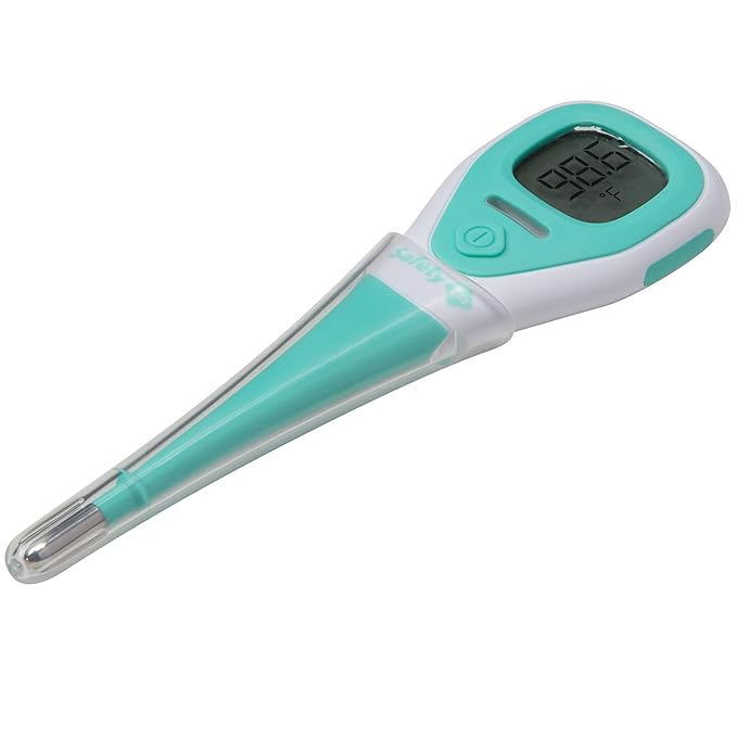 Safety 1st 3-in-1 Thermometer Bundle with Rapid Read & Analog Nursery Thermometers, Aqua