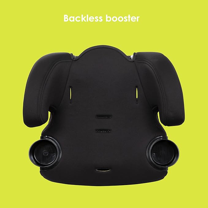 Baby Trend Hybrid SI 3-in-1 Combination Booster Seat, Hoboken Black – Side-Impact Protection, 3-Stage Growth Design, Adjustable Headrest, Cushioned Comfort