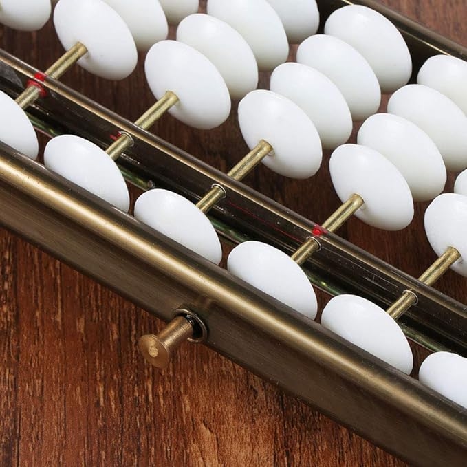 17 Digits Rods Soroban Standard Abacus Chinese Japanese Calculator Counting Tool Abacus for Kids Math 3rd Grade, As Described