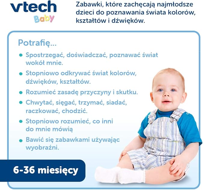 Trefl VTech - Activity Cube, Electronic Educational Toy, 6 Color Walls, Shape Recognition, Learning First Words, Gift for Child, Toy for Child from 9 Months