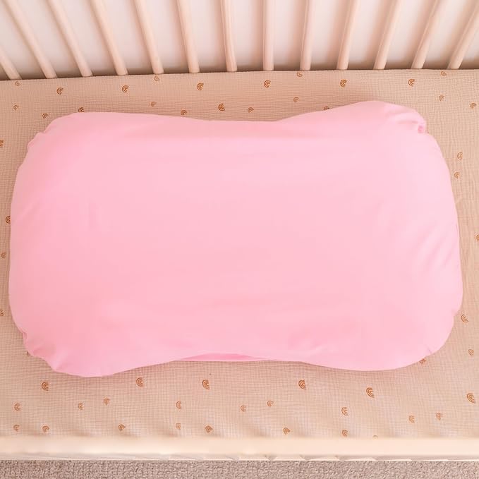 100% Waterproof Baby Lounger Cover - 2-Ply Organic Cotton Slipcovers Keep Your Lounger Clean & Your Baby Comfy - Machine Washable - (Lounger Not Included) - Pink