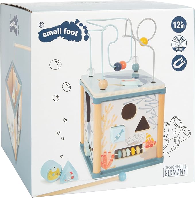 Small Foot 11910 Motor Skills Cube Underwater World, Blue