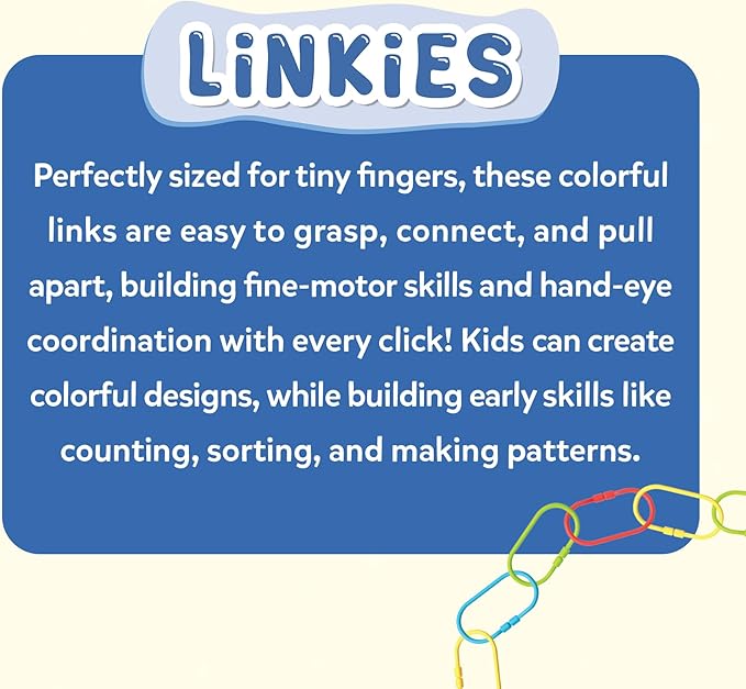 Skillmatics Connectable Learning Link Toy for Toddlers – Fun & Educational Snap-Together Activity, Bead Maze Toys for Babies, Fine Motor Skill, Early Learning, Gift for Ages 10–24 Months, 36 Links