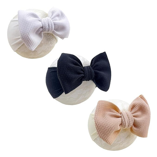 Baby Girl Headbands Nylon Bow Hair Accessories for Newborn Infants Toddlers (Y06, FZ)