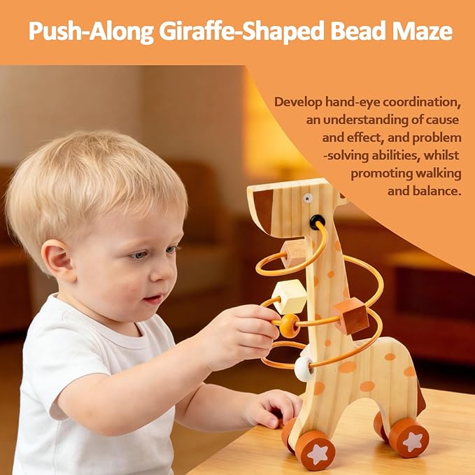 Wooden Montessori Toys for 6-12 Months,Montessori Baby Blocks Toy for 6-12-18 Months,Shape Sorting,Xylophone,Development Toys for Girls Boys Birthday Chiristmas Gifts