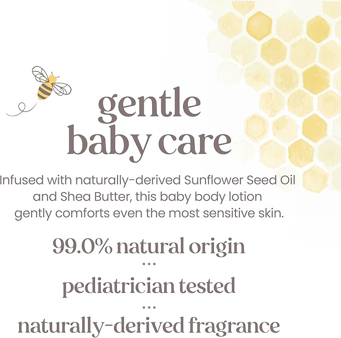 Burt's Bees Baby Nourishing Lotion, Original Scent Baby Lotion - 6 Ounce Tube - Pack of 3