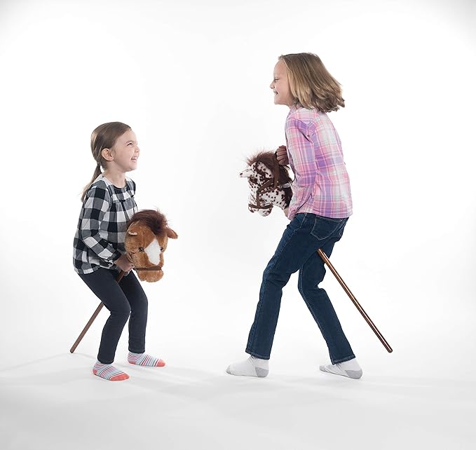 Mary Meyer Hobby Horse Toy Easy Ride 'Um Stick Horses with Galloping and Neighing Sounds, 33-Inches Tall, Appaloosa